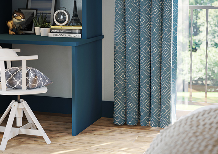 Newquay, Cerulean - Made to Measure Curtain - Image 5